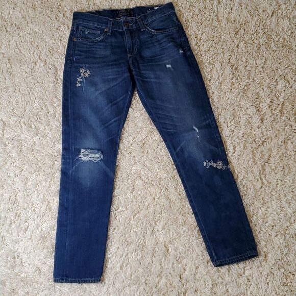 LUCKY BRAND SIENNA SLIM BOYFRIEND Distressed Jeans - Picture 2 of 9